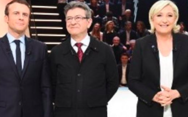 Emmanuel Macron, Jean-Luc Mélenchon et Marine Le Pen (Crédit : AFP / Pool / Eliot Blondet) Emmanuel Macron, Jean-Luc Mélenchon et Marine Le Pen (Crédit : AFP / Pool / Eliot Blondet)