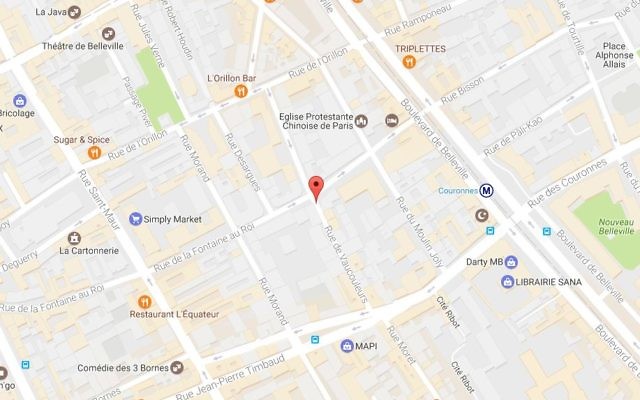 La rue Vaucouleurs dans le XIe arrondissement de Paris (Crédit : capture d'écran Google Map)