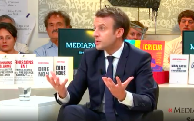 Emmanuel Macron (Crédit : Capture d’écran YouTube/Mediapart) Emmanuel Macron (Crédit : Capture d’écran YouTube/Mediapart)