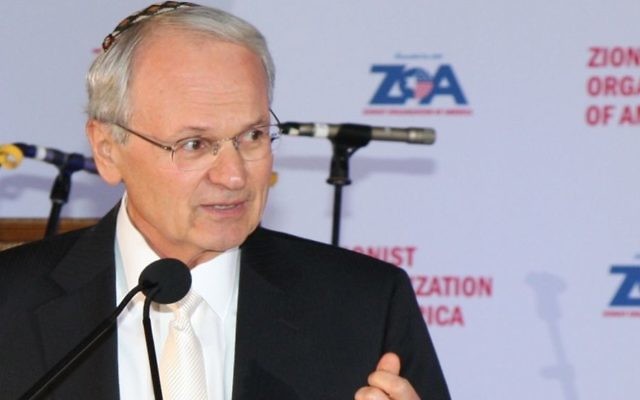 Le président de la Zionist Organization of America (ZOA), Morton A. Klein (Joseph Savetsky/Avec l'aimable autorisation de la ZOA) Le président de la Zionist Organization of America (ZOA), Morton A. Klein (Joseph Savetsky/Avec l'aimable autorisation de la ZOA)
