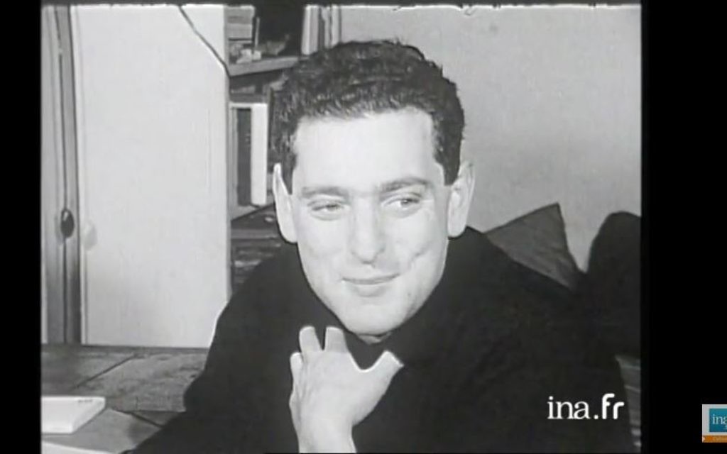 Georges Perec en 1965. (Crédit : capture d'écran YouTube/INA Culture)