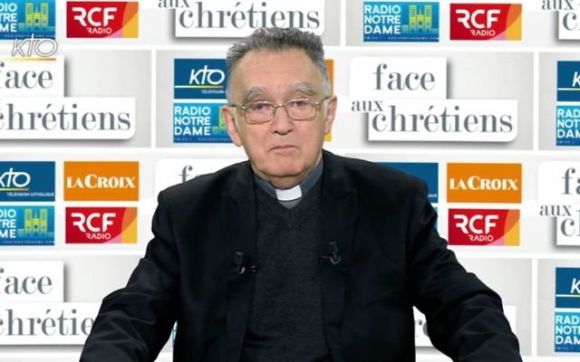 Monseigneur Georges Pontier, président de la Conférence des évêques de France, en décembre 2016. (Crédit : capture d'écran YouTube/KTOTV) Monseigneur Georges Pontier, président de la Conférence des évêques de France, en décembre 2016. (Crédit : capture d'écran YouTube/KTOTV)