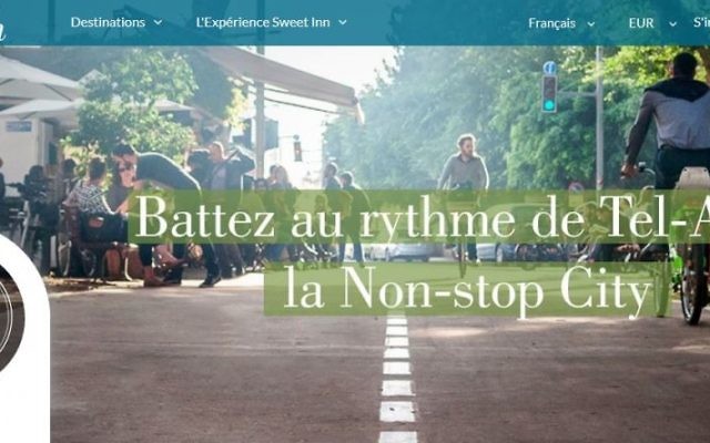 Sweet Inn, start-up franco-israélienne, propose des appartements luxueux à louer, dans le monde entier, et notamment à Tel Aviv. (crédit : capture d'écran du site internet de Sweet Inn)