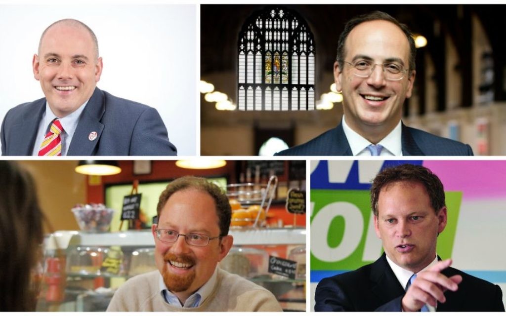 Dans le sens des aiguilles d'une montre, de gauche à droite : Rob Halfon, Michael Ellis, Grant Shapps et Julian Huppert. (Crédit : Autorisation)