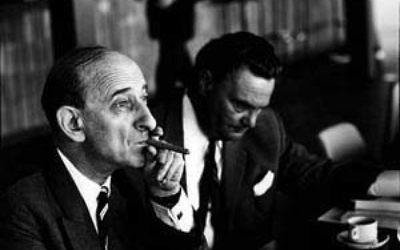 Raymond Aron en 1966. (Crédit : Erling Mandelmann/CC BY-SA 3.0/WikiCommons)