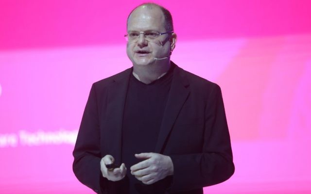 Gil Shwed, directeur-général de Check Point Software, s'exprime à la conférence de la Cyber Week à Tel Aviv (Autorisation/Chen Galili)