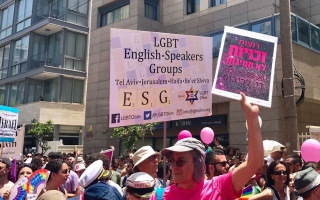 La Gay Pride 2017 de Tel Aviv, le 9 juin 2017. (Crédit : Miriam Hershlag/Times of Israël) La Gay Pride 2017 de Tel Aviv, le 9 juin 2017. (Crédit : Miriam Hershlag/Times of Israël)