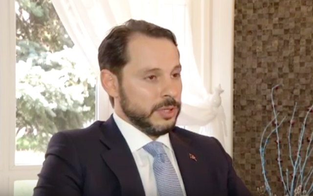 Berat Albayrak (Crédit : Capture d’écran YouTube) Berat Albayrak (Crédit : Capture d’écran YouTube)