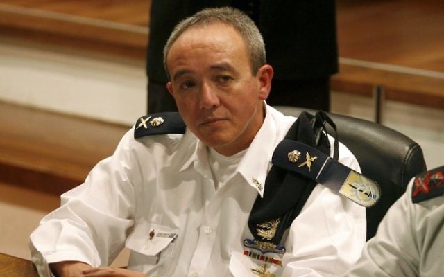 Le général Eliezer Marom en 2009, quand il commandait la Marine israélienne. (Crédit : Roni Schutzer/Flash90)
