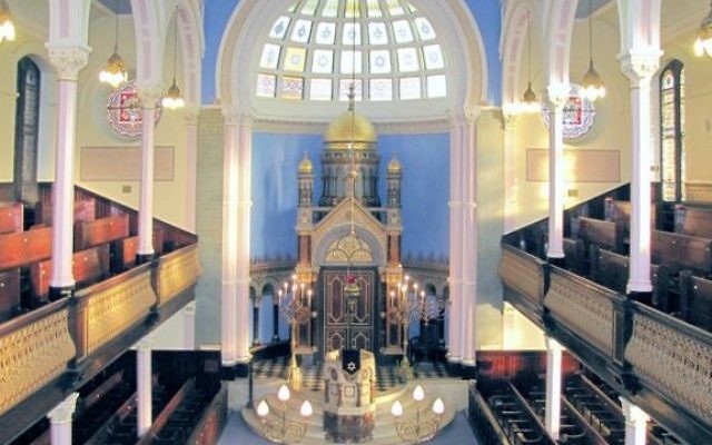 La synagogue Garnethill de Glasgow, en Ecosse. Illustration. (Crédit : GLAMJ/CC BY-SA/Wikimedia commons) La synagogue Garnethill de Glasgow, en Ecosse. Illustration. (Crédit : GLAMJ/CC BY-SA/Wikimedia commons)