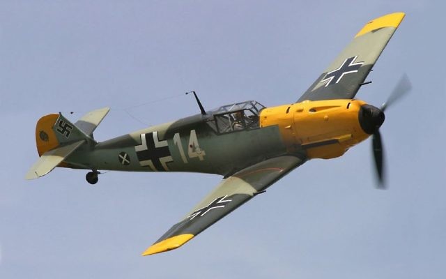 Image d'illustration d'un avion  A Messerschmitt Bf 109E photographié lors de Thunder Over Michigan en 2006. (Crédit : CC BY D. Miller, Wikimedia commons)