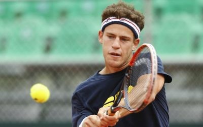 Diego Schwartzman à Buenos Aires, le 1er février 2017. (Crédit : Gabriel Rossi/LatinContent/Getty Images via JTA)