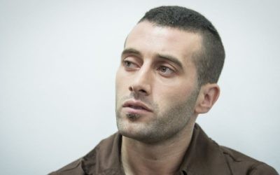 Muhammad Harouf, un Palestinien de Naplouse, en Cisjordanie, devant la cour des magistrats de Jérusalem, le 2 août 2017. (Crédit : Yonatan Sindel/Flash90)