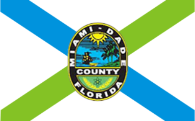 Drapeau du comté de Miami-Dade. (Crédit : domaine public)