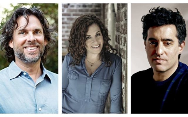 De gauche à droite : Michael Chabon, Ayelet Waldman et Nathan Englander (Crédit : Autorisation de Chabon, Reenie Raschke pour la photo de Waldman et Englander a été pris par Juliana Sohn)