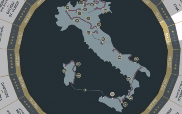 Le Giro pourrait partir de Jérusalem en mai 2018 pour finir à Rome. (Crédit: capture d'écran site officiel)