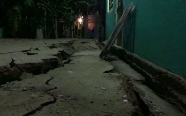 L'étendue des dégâts à Minatitlan, au Mexique,après un séisme d'une magnitude de 8,2, le 7 septembre 2017. (Crédit : Carlos Santos, Lizbeth Cuello/AFPTV/AFP)