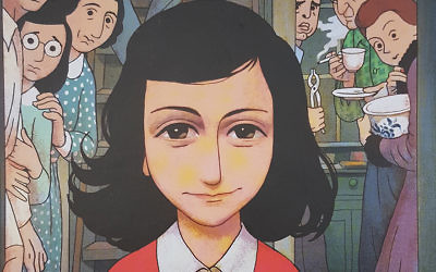 Un extrait de la bande dessinée basée sur le Journal d'Anne Frank (Crédit : Autorisation)