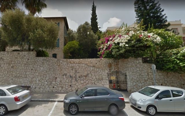 Le consulat français de Haïfa. (Crédit : capture d'écran Google Maps)