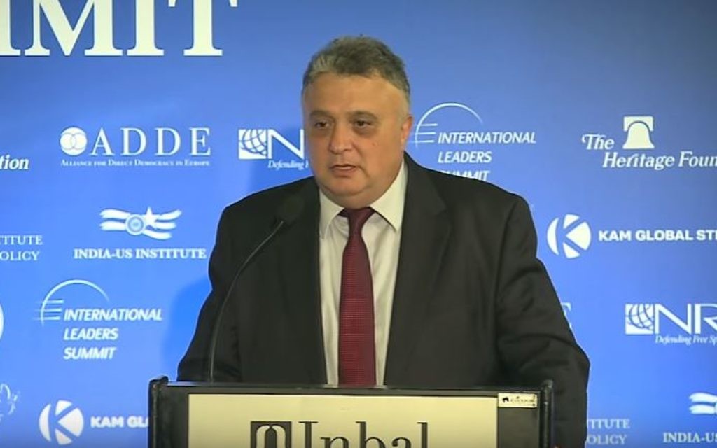 L'ambassadeur Jeremy Issacharoff, le 20 mars 2016. (Crédit : Capture d'écran YouTube) L'ambassadeur Jeremy Issacharoff, le 20 mars 2016. (Crédit : Capture d'écran YouTube)