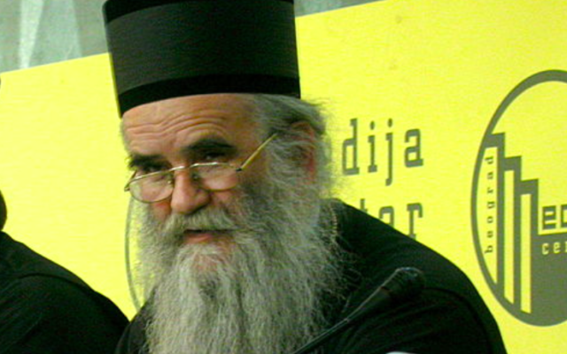 L'évêque Amfilohije (Crédit : Medija centar Beograd/ CC BY 3.0)