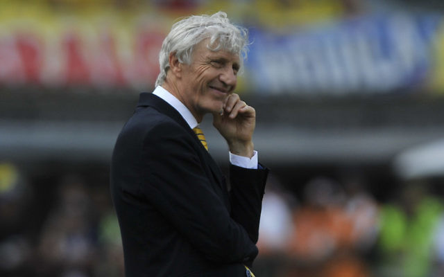 Jose Nestor Pekerman, l'entraîneur de la sélection colombienne, au stade Roberto Melendez de Barranquilla, Colombie,le 29 mars 2016. (Crédit : Gal Schweizer/LatinContent/Getty Images)