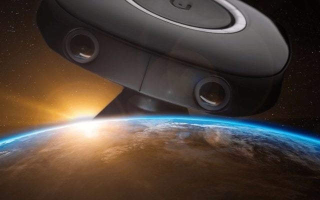 Image promotionnelle de la caméra 3D Vuze pour son utilisation dans l'espace à bord de la Station spatiale internationale (Crédit : Autorisation) Image promotionnelle de la caméra 3D Vuze pour son utilisation dans l'espace à bord de la Station spatiale internationale (Crédit : Autorisation)
