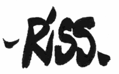 Signature du dessinateur Riss de Charlie Hebdo (Crédit : domaine public)