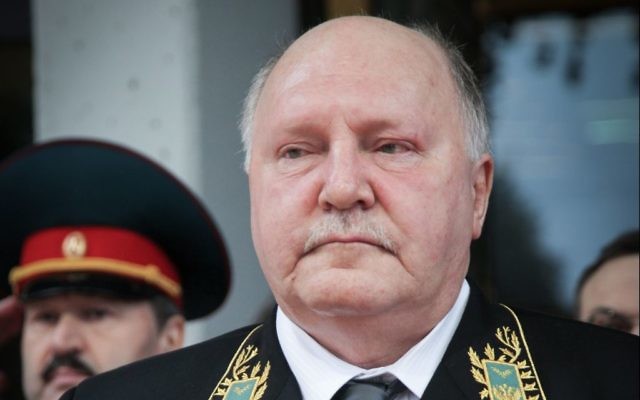 L'ambassadeur russe en Israël, Alexander Petrovich Shin, à la résidence présidentielle à Jérusalem. le 9 novembre 2015. (Crédit : Isaac Harari/Flash90)