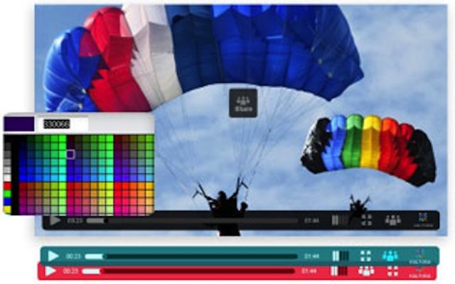 L'interface de la plateforme de création vidéo de Kaltura (Autorisation)