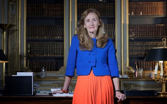 La ministre de la Justice française à Paris, le 15 décembre 2017. (Crédit : AFP/ Joel SAGET) La ministre de la Justice française à Paris, le 15 décembre 2017. (Crédit : AFP/ Joel SAGET)