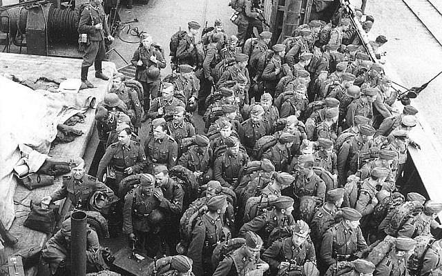 Les soldats finnois de la Waffen-SS rentrent aux pays en 1943 (Crédit :  Wikimedia/Creative Commons)