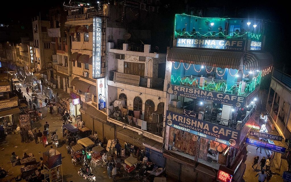 Le Paharganj à Delhi, le 12 décembre 2016 (Crédit : Nati Shohat/Flash90)