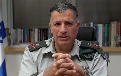 Le coordinateur des activités gouvernementales dans les territoires du gouvernement, le général de division  Yoav Mordechai. (Capture d'écran)