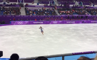 Nicole Schotte en épreuve de patinage artistiques aux Jeux Olympiques de Pyeong-Chang (Capture d'écran : YouTube)