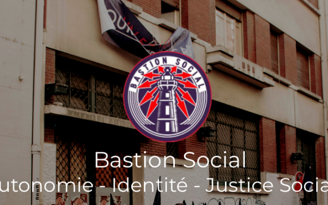 Capture d'écran du site internet du mouvement d'extrême droite Bastion social Capture d'écran du site internet du mouvement d'extrême droite Bastion social