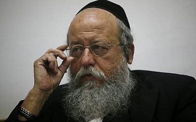 Le député Menachem Eliezer Mozes du parti Yahadut HaTorah, dossier (Miriam Alster/Flash90)