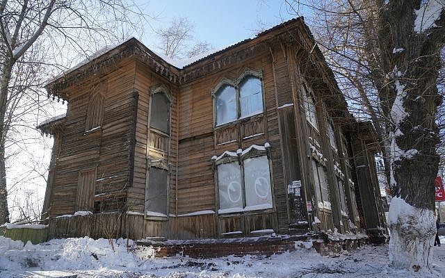 La Synagogue des Soldats, à Tomsk, en Russie, le 1er février 2018; (Crédit : Cnaan Lipshiz/JTA)