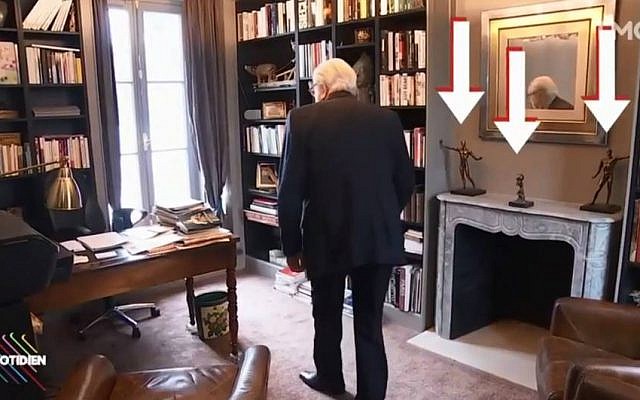Les statuettes sont visibles sur des images de l'émission Quotidien de TMC diffusées le 23 février (Capture d'écran : TMC)