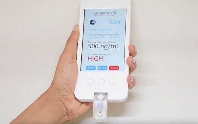 La branche technologique de l'Université Ben Gourion du Negev et de Biosensorix à Singapour est en train de développer un dispositif pour aider à détecter la dengue, les accidents vasculaires cérébraux (Autorisation) La branche technologique de l'Université Ben Gourion du Negev et de Biosensorix à Singapour est en train de développer un dispositif pour aider à détecter la dengue, les accidents vasculaires cérébraux (Autorisation)