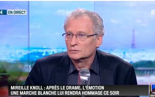 Daniel Knoll, reçu par Jean-Jacques Bourdin sur RMC le 28 mars 2018, jour de la marche blanche en hommage à sa mère assassinée (Crédit: capture d'écran RMC)
