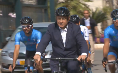 Vidéo de promotion du Giro d'Italie avec Benjamin Netanyahu (Capture d'écran)