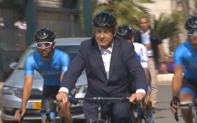 Vidéo de promotion du Giro d'Italie avec Benjamin Netanyahu (Capture d'écran)