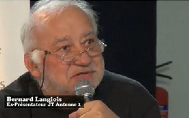 Bernard Langlois en 2013 (Crédit: capture d'écran Dailymotion/Presse et Cité)