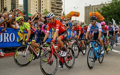 Départ de la dernière étape du Giro d'Italia, à Beer Sheva, le 6 mai 2018. (Crédit : Flash90)