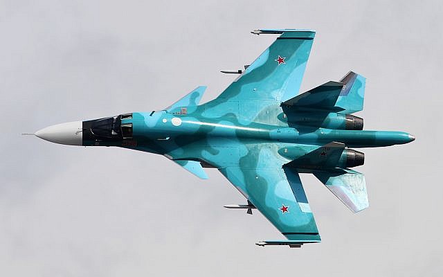 Le Soukhoï Su-34 est un bombardier tactique russe avec des capacités de lutte antinavire. (Wikipedia CC BY-SA 4.0)
