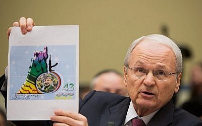 Morton Klein de l'Organisation sioniste des États-Unis assiste à une audience au Comité national de surveillance et de réforme du gouvernement sur le déménagement de l'ambassade américaine à Jérusalem à Capitol Hill le 8 novembre 2017 à Washington, DC. (Photo par Tasos Katopodis / Getty Images via JTA)