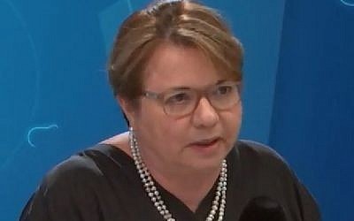Simona Frankel, le 15 mai sur la RTBF (Crédit: capture d'écran Youtube)