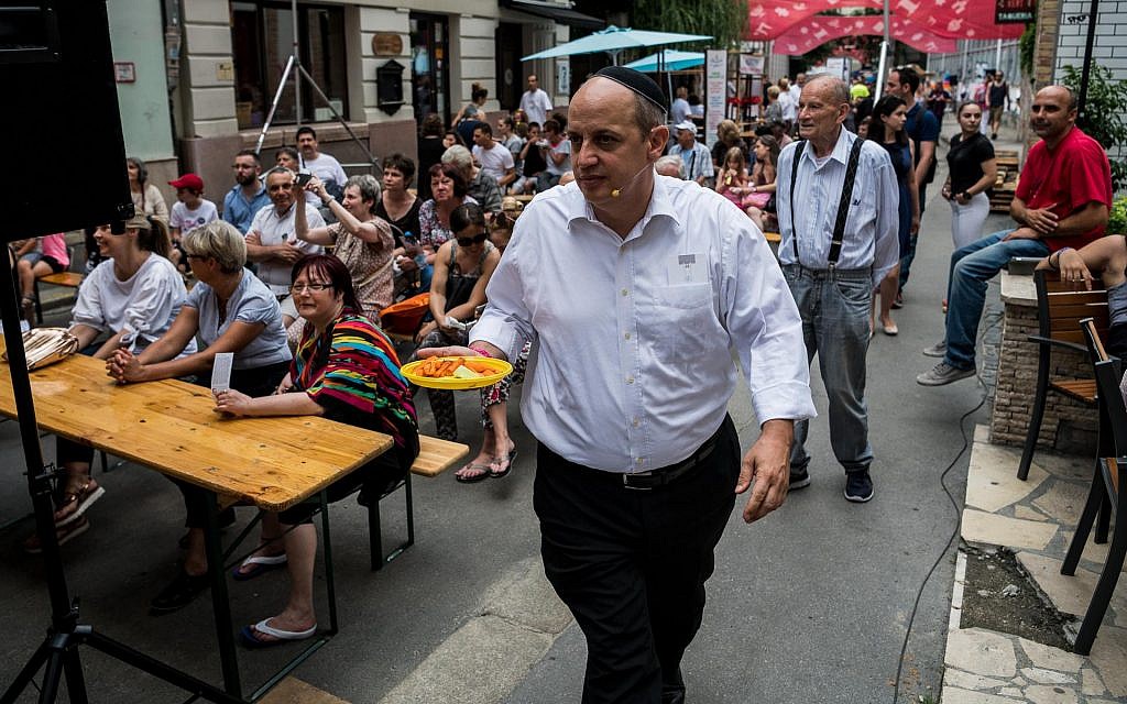 Le festival de rue Judafest à Budapest, le 10 juin 2018. (Marton Monus/ Balint House JCC)