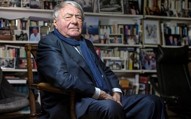 Claude Lanzmann, le 11 février 2016.. (Crédit : AFP / JOEL SAGET)